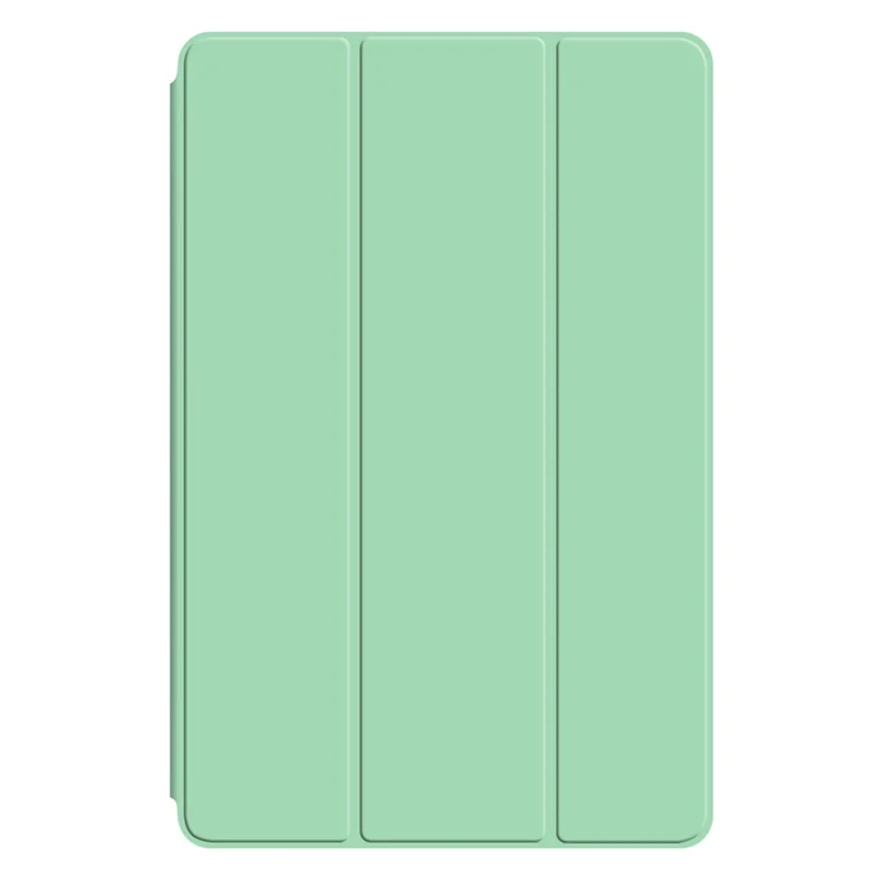 For Lenovo Xiaoxin Pad Pro 12.7 inch Case PU Leather TPU Back Trifold Stand Tablet Cover - Green