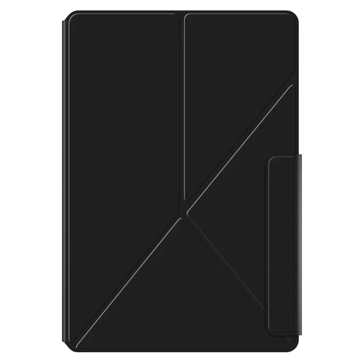 For Huawei MatePad Pro 12.2 (2024) Leather Case Origami Stand Magnetic Tablet Cover Auto Wake / Sleep - Black