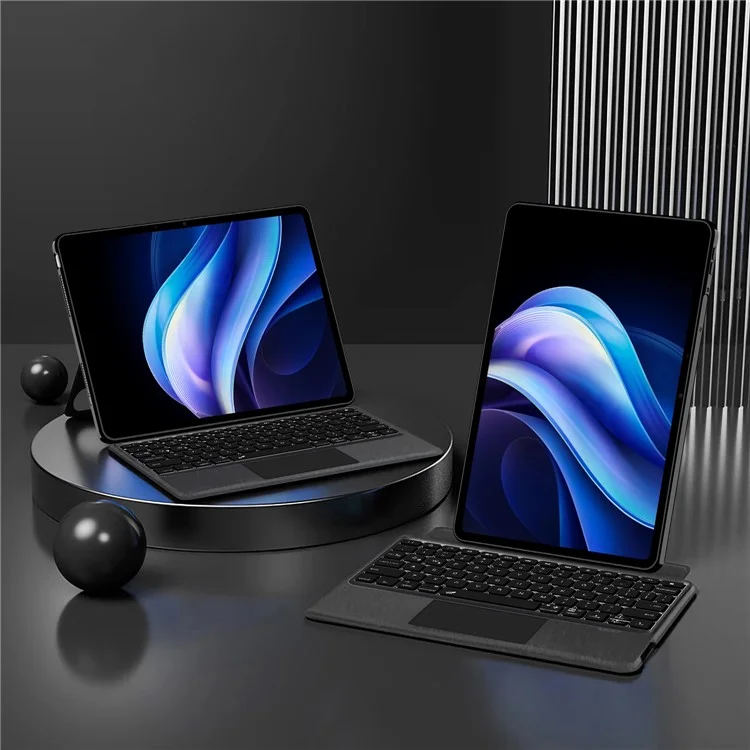 For vivo Pad3 Leather Case + Bluetooth-compatible Keyboard with Backlight Trackpad