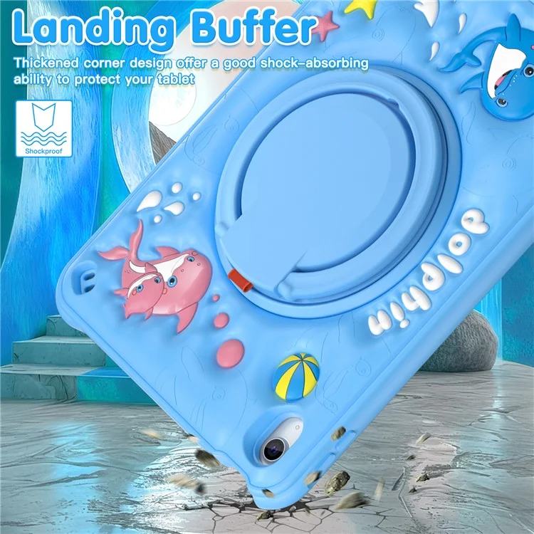 Для Ipad 10.9 (2022) Case Cuest Mute Dolphin Pc+силикон+тпу