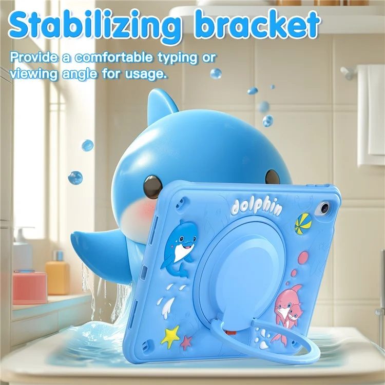 Для Ipad 10.9 (2022) Case Cuest Mute Dolphin Pc+силикон+тпу