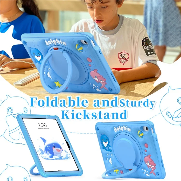 Для Ipad 10.9 (2022) Case Cuest Mute Dolphin Pc+силикон+тпу