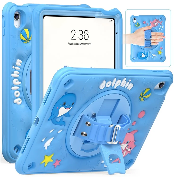 Para Ipad 10.9 (2022) Case Fofa de Golfinho Pc+silicone+tampa de Tablet Tpu