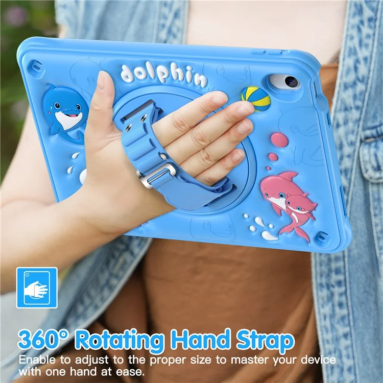 Para Ipad 10.9 (2022) Case Fofa de Golfinho Pc+silicone+tampa de Tablet Tpu