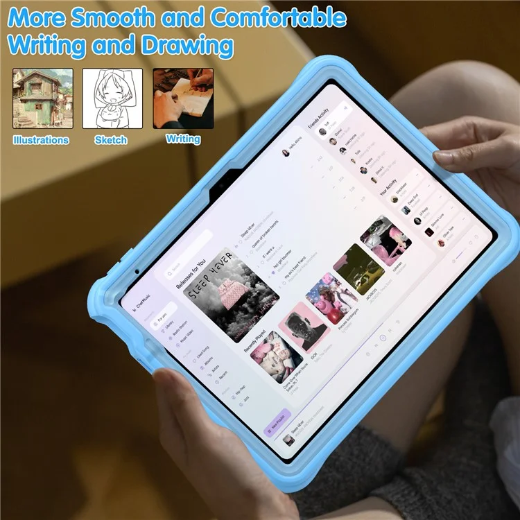 Para Ipad 10.9 (2022) Case Fofa de Golfinho Pc+silicone+tampa de Tablet Tpu