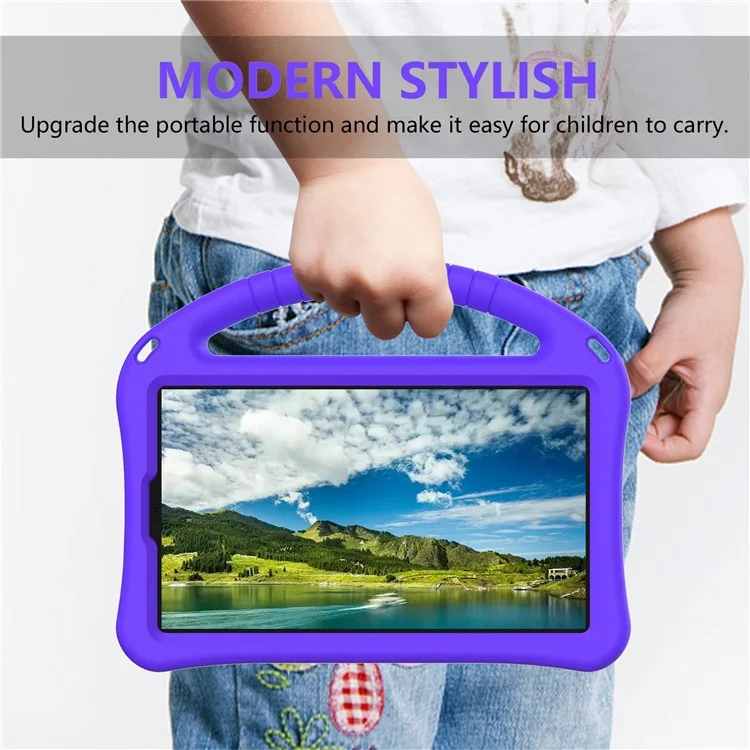 Für Xiaomi Redmi Pad SE 4G 8,7 -zoll -hülle Eva Tablet Deckung Mit Griffständer Kindern Freundlich - Lila