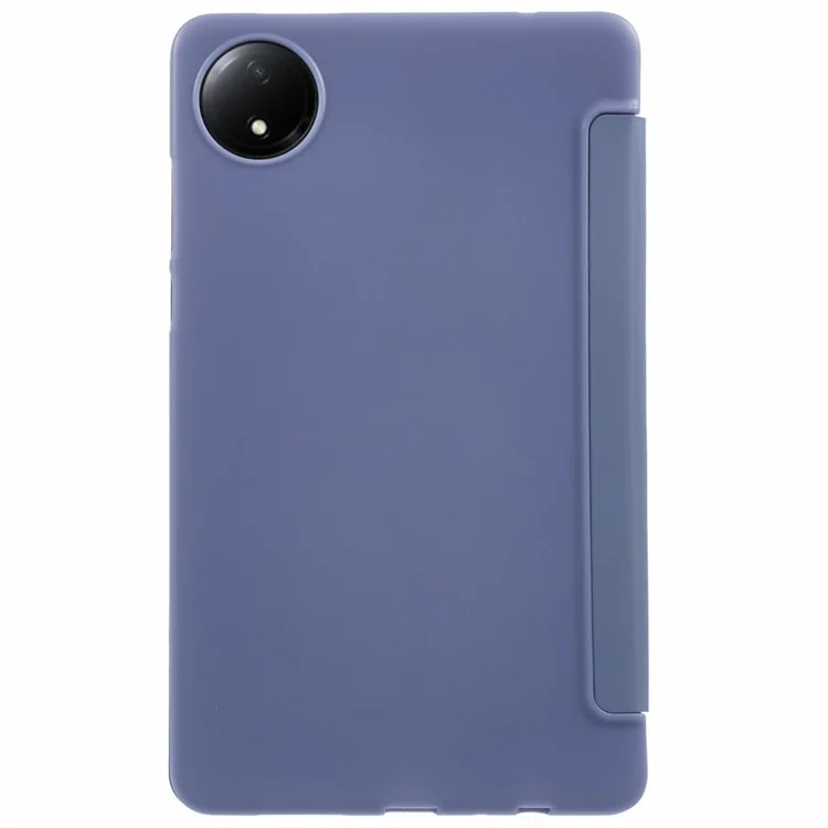Для Xiaomi Redmi Pad SE 4G 8,7 дюйма Чехол Кожа PU + Силикон Tri-Fold Stand Tablet Cover - Фиолетовый
