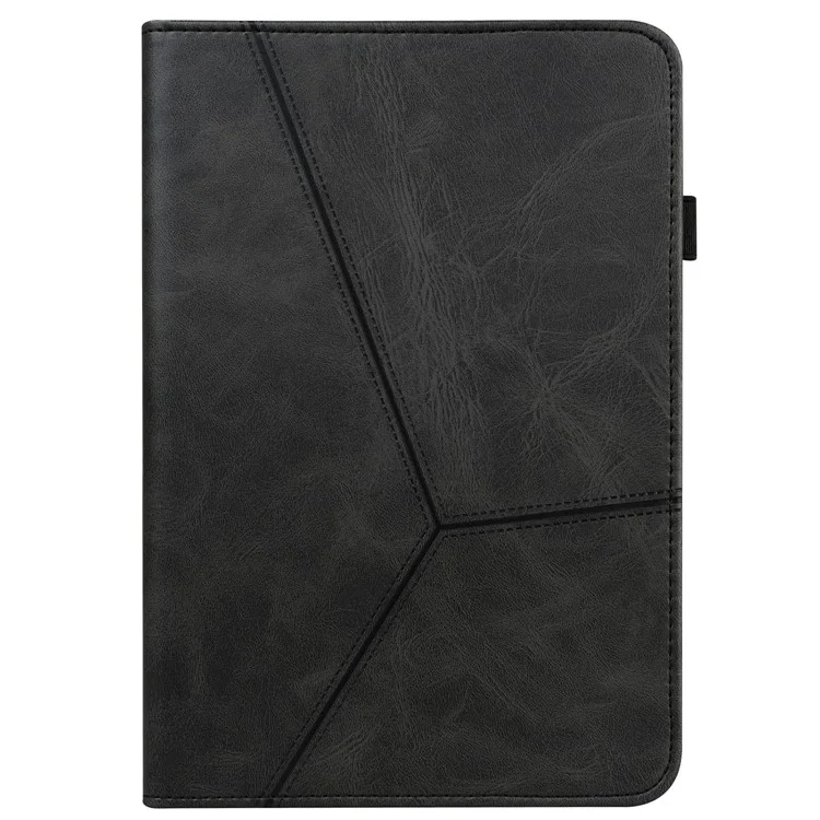 Per Xiaomi Redmi Pad Pro / Pro 5G / Poco Pad 4G Custodia Linea Impresso Custodia in Pelle PU con Porta Carte Supporto Tablet - Nero
