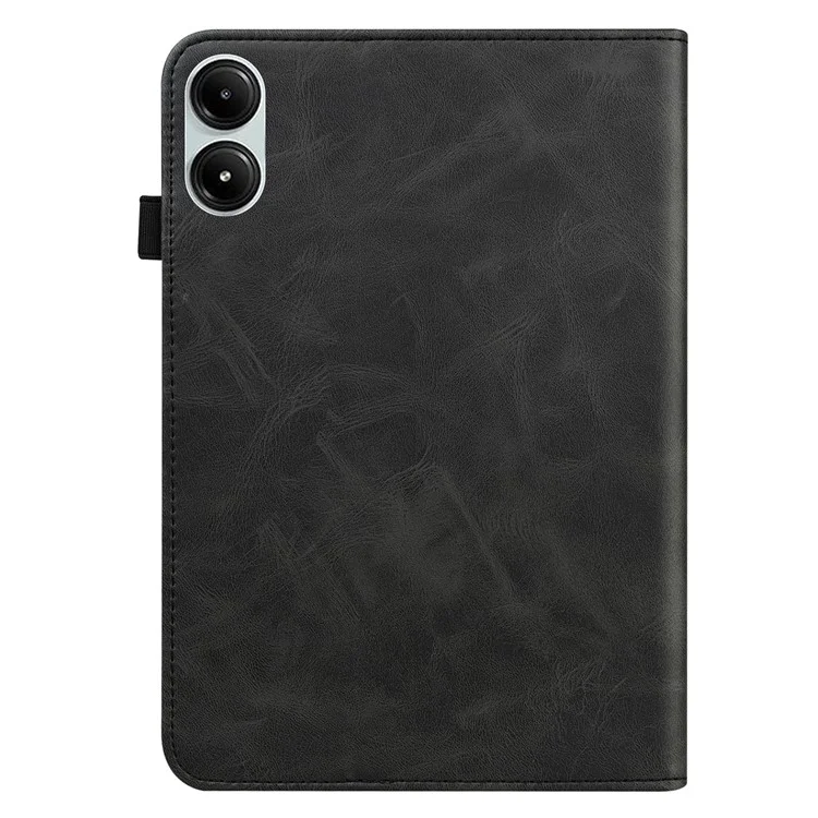 Per Xiaomi Redmi Pad Pro / Pro 5G / Poco Pad 4G Custodia Linea Impresso Custodia in Pelle PU con Porta Carte Supporto Tablet - Nero