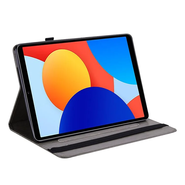 Für Xiaomi Redmi Pad SE 4G 8,7 Zoll Hülle PU-Leder Ständer Baum Hirsch Muster Tablet-Hülle - Grau