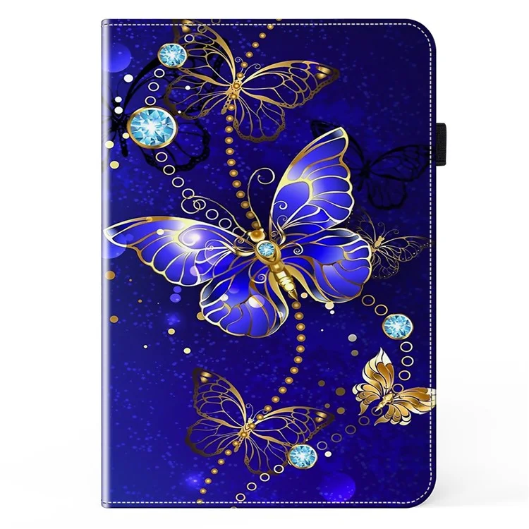 Für Xiaomi Redmi Pad SE 4G 8,7-Zoll-Etui, gemusterter Ledertablett-Schutzumschlag mit Kartenfach - Schmetterling