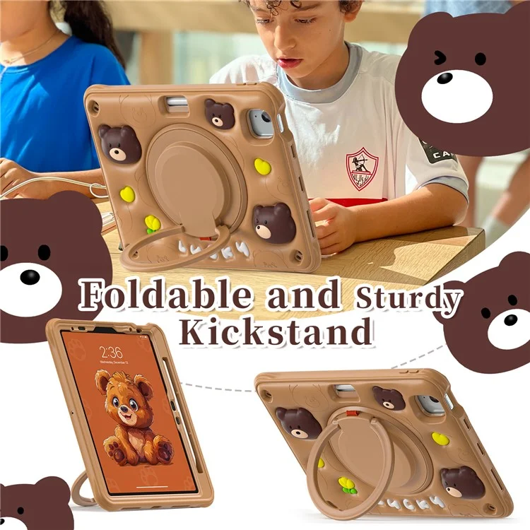 For iPad Air 11 (2025) / (2024) / Air (2022) / (2020) / Pro 11 (2022) / (2021) / (2020) / (2018) Case Kickstand Cover