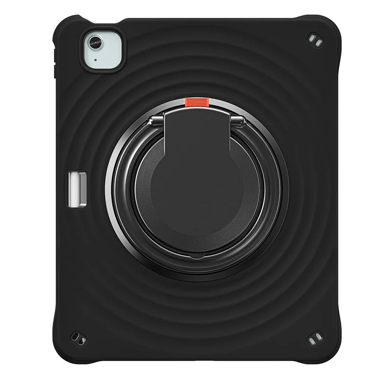 para ipad air 13 (2024) / ipad pro 12.9 (2022) /(2021) /(2020) /(2018) case kickstand pc+silicone+tpu tablet tampa - preto