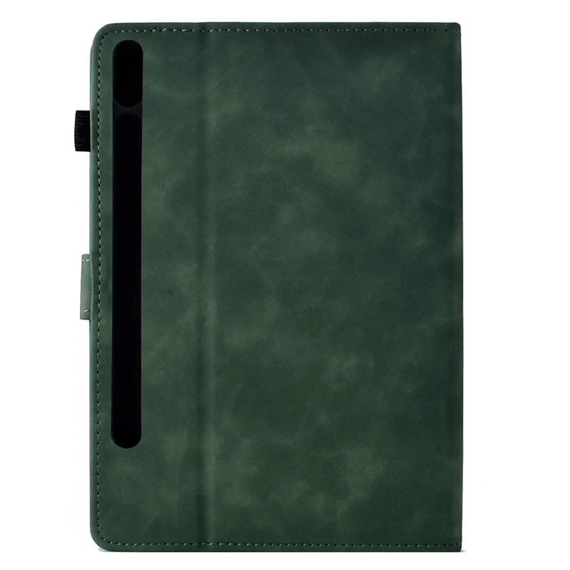 Per Samsung Galaxy Tab S9 Case Cats Imprinted PU Leather Card Slots Tablet Cover - Verde