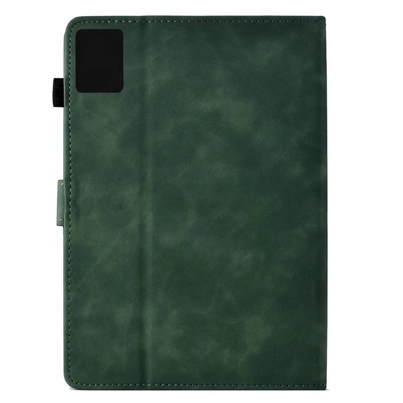 For Lenovo Tab M11 / Xiaoxin Pad 11 2024 Case Cats Imprinted PU Leather Card Slots Tablet Cover - Green