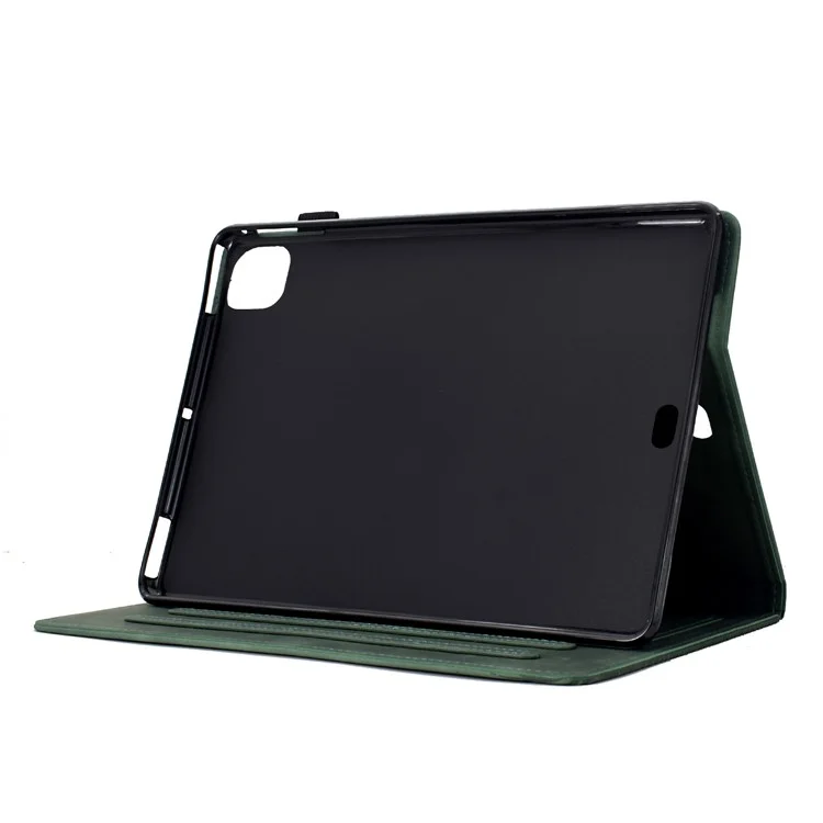 Para iPad Air 11 (2024) / Air (2022) / (2020) / iPad Pro 11 (2022) / (2021) / (2020) / (2018) Estuche Ranuras para Tarjetas Funda Tablet - Verde
