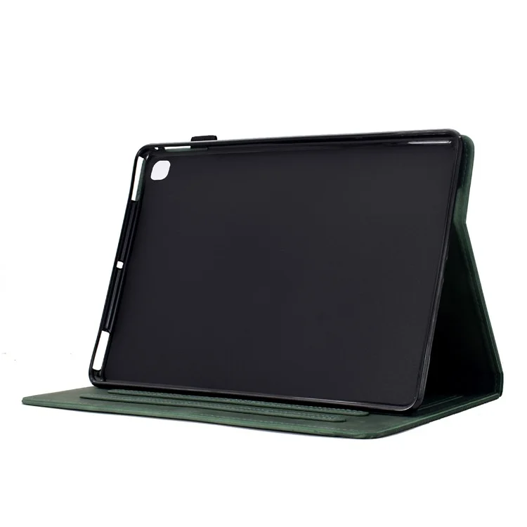 Чехол для iPad 10.2 (2020) / (2019) с нанесенным изображением кошек, PU-кожа, слоты для карт - зеленый