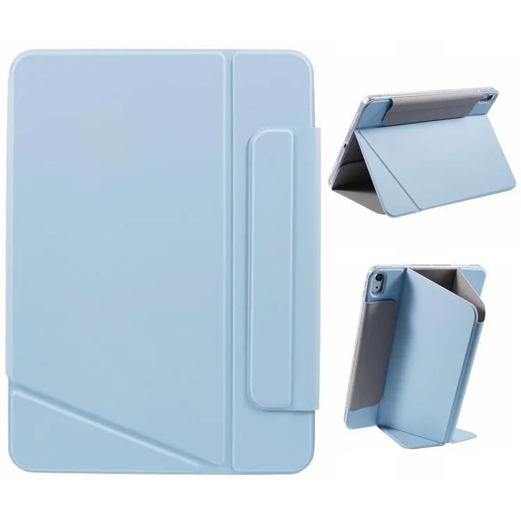Para Ipad Air (2022) /(2020) Case Visualización Múltiple Visualización PU Cubierta de Tableta Desmontable - Azul