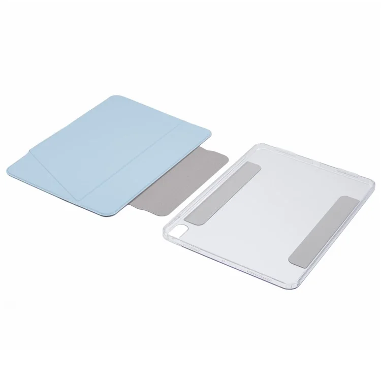 Para Ipad Air (2022) /(2020) Case Visualización Múltiple Visualización PU Cubierta de Tableta Desmontable - Azul