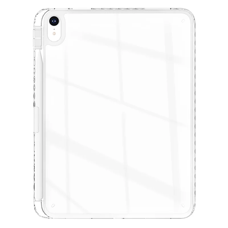 For iPad Air 13 (2026) / (2025) / (2024) Case Clear TPU Tablet Protective Cover with Pen Slot - Transparent