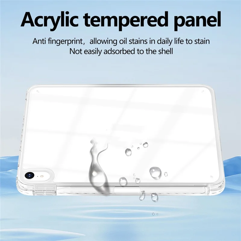 For iPad Air 13 (2026) / (2025) / (2024) Case Clear TPU Tablet Protective Cover with Pen Slot - Transparent