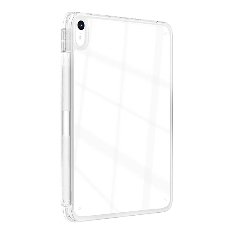 For iPad Air 13 (2026) / (2025) / (2024) Case Clear TPU Tablet Protective Cover with Pen Slot - Transparent