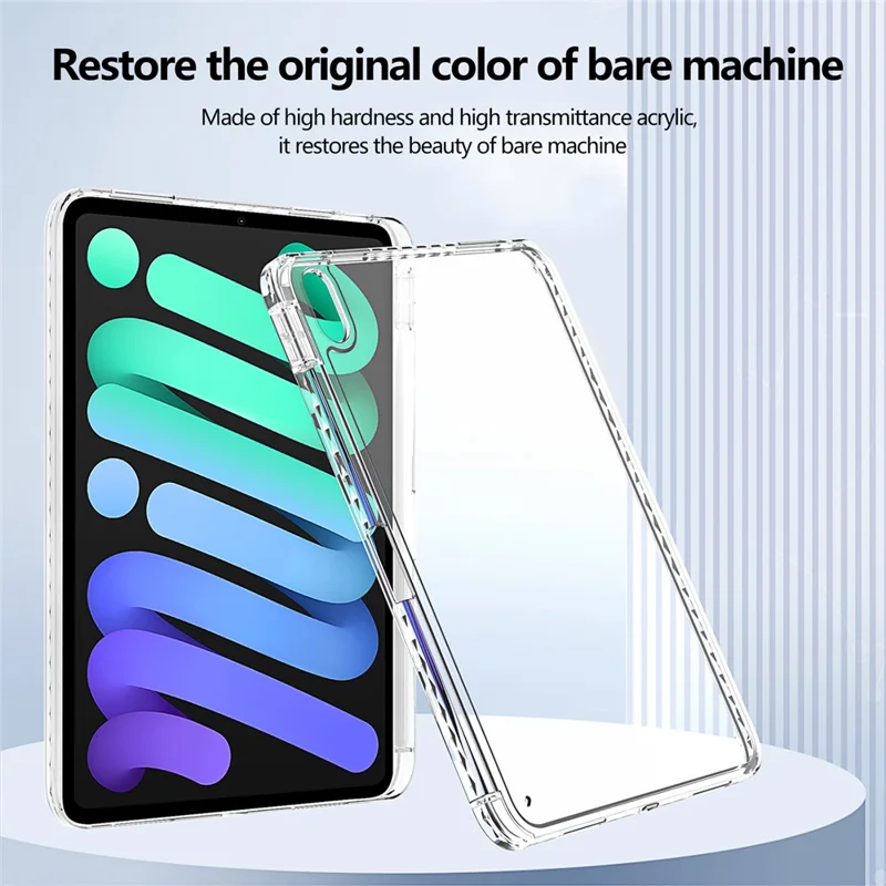 For iPad Air 13 (2026) / (2025) / (2024) Case Clear TPU Tablet Protective Cover with Pen Slot - Transparent