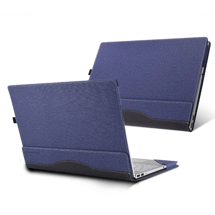 Pour Microsoft Surface Ordinateur Portable 7 13,8 Pouces Case PU + Réalité Couvrette de Tablette de Protection en Cuir en Cuir Microfibre - Noir