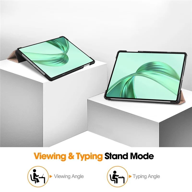 For Honor Pad X8a Case Anti-Drop Leather Stand Tablet Cover - Rose Gold