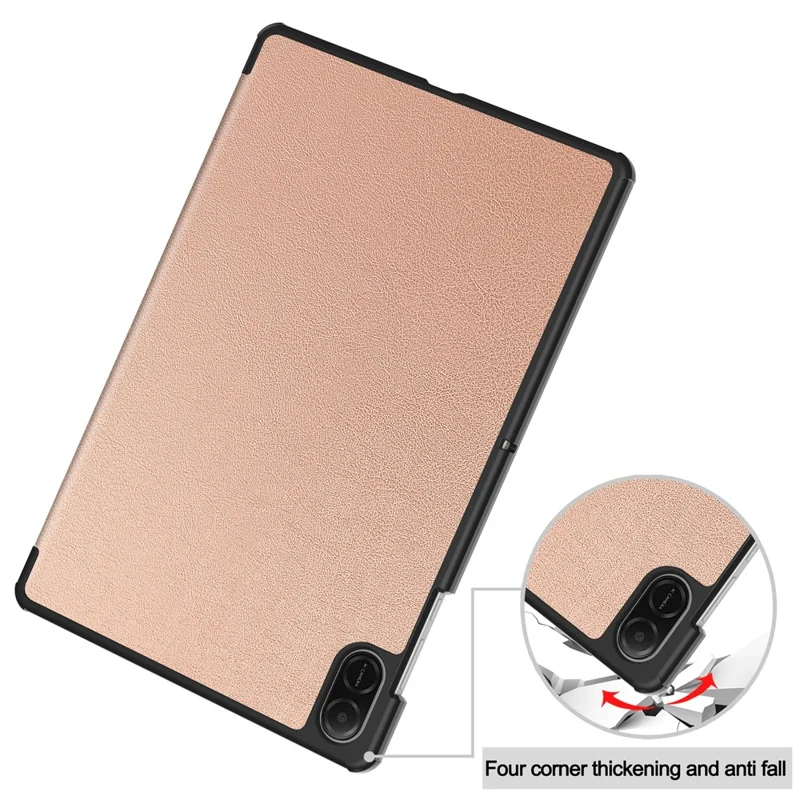 For Honor Pad X8a Case Anti-Drop Leather Stand Tablet Cover - Rose Gold