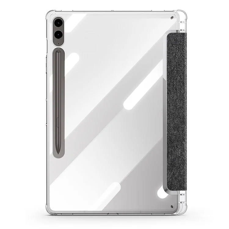 DUX DUCIS Unid Series Für Samsung Galaxy Tab S10 Plus Hülle Automatisches Aufwachen / Schlafauto TPU+PC+Leder Klare Tablet-Abdeckung - Schwarz