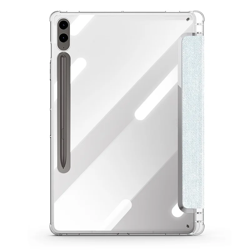 DUX DUCIS Unid Series For Samsung Galaxy Tab S10+ / S9+ / S9 FE+ Case Auto Wake / Sleep TPU+PC+Leather Clear Tablet Cover - Baby Blue