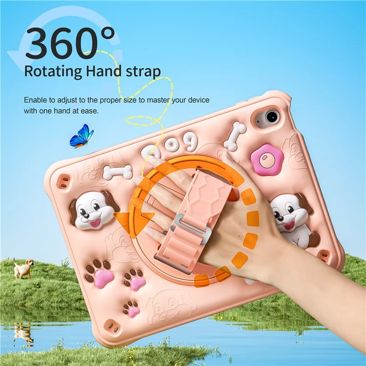 Para Ipad 10.9 (2022) Case Kickstand Linda pc Para Perros+silicona+tpu Tpub Cubierta