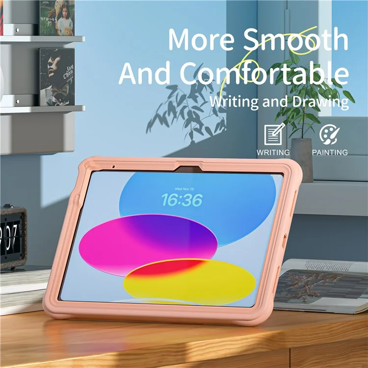 Para Ipad 10.9 (2022) Case Kickstand Linda pc Para Perros+silicona+tpu Tpub Cubierta