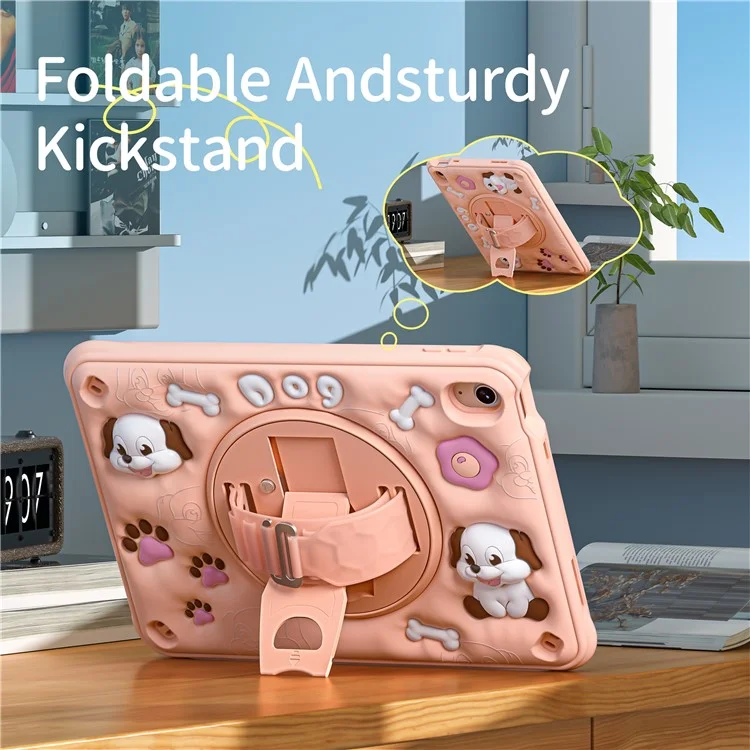 Para Ipad 10.9 (2022) Case Kickstand Linda pc Para Perros+silicona+tpu Tpub Cubierta