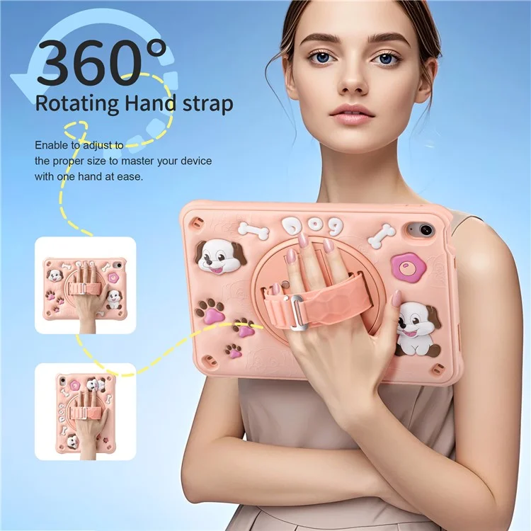 Para Ipad 10.9 (2022) Case Kickstand Linda pc Para Perros+silicona+tpu Tpub Cubierta