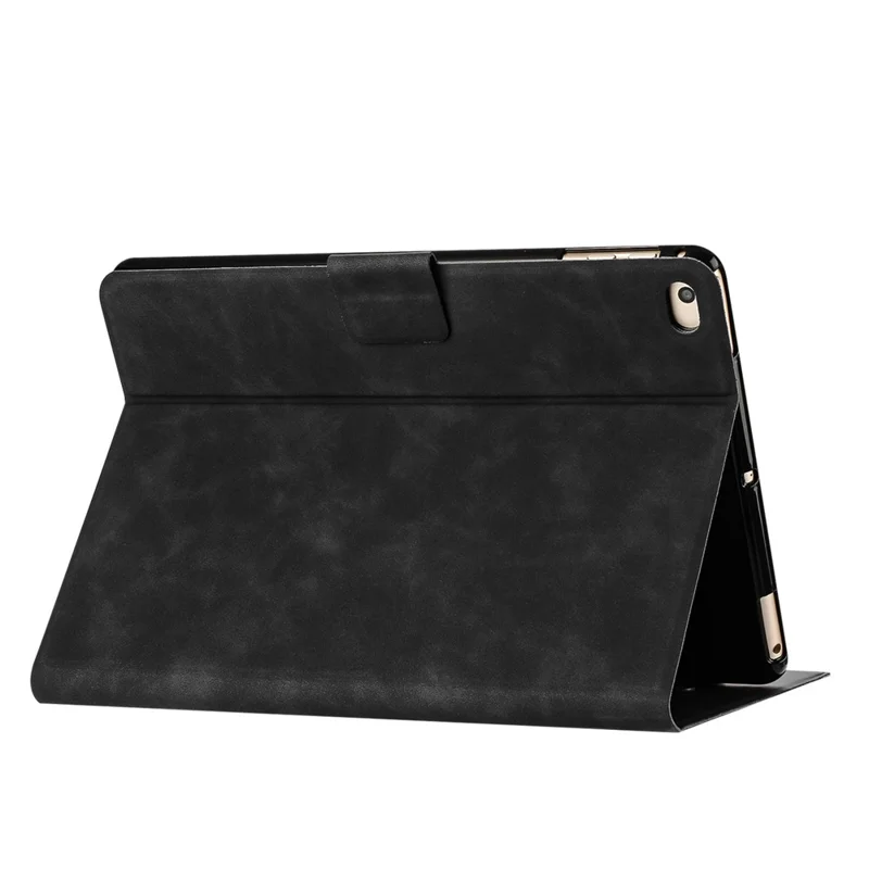 For iPad mini (2019) 7.9 inch / mini 4 / mini 3 / Mini 2 / Mini Case Couple Cat Imprinted Microfiber Leather Smart Tablet Cover - Black