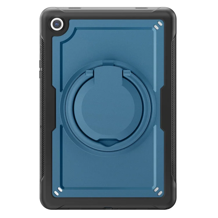 Für Samsung Galaxy Tab A9+ SM-X210 / X216 / X218 Case PC+TPU -tablet -abdeckung Mit Kickstand, Bleistifthalter - Marineblau