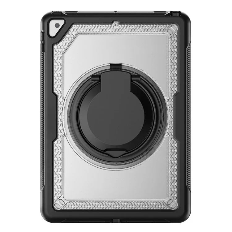 для ipad 10.2 (2021) / (2019) / (2020) / ipad pro 10,5-дюймовый (2017) / ipad air 10,5 -дюймовый чехол с ремешкой для pc+tpu - прозрачный