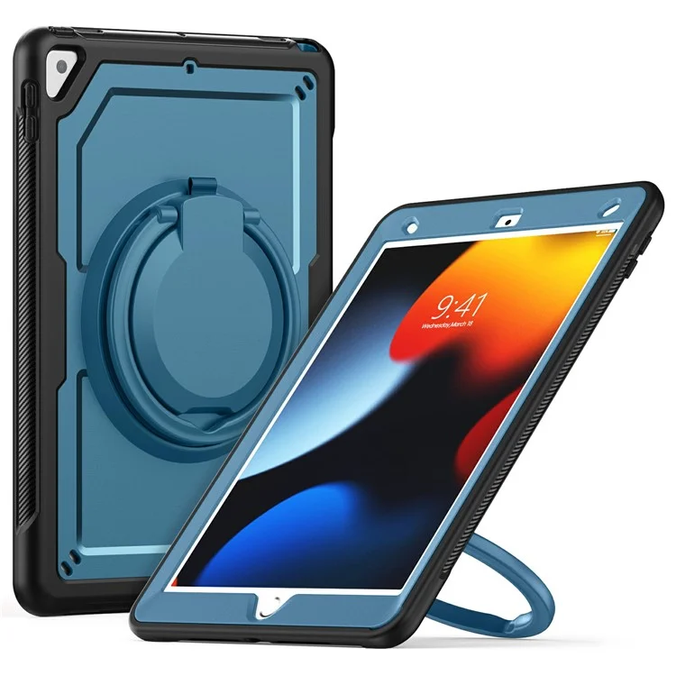 für ipad 10.2 (2021) / (2019) / (2020) / ipad pro 10,5 zoll (2017) / ipad air 10,5 -zoll -tablet -hülle pc+tpu -kickstand -cover - marineblau