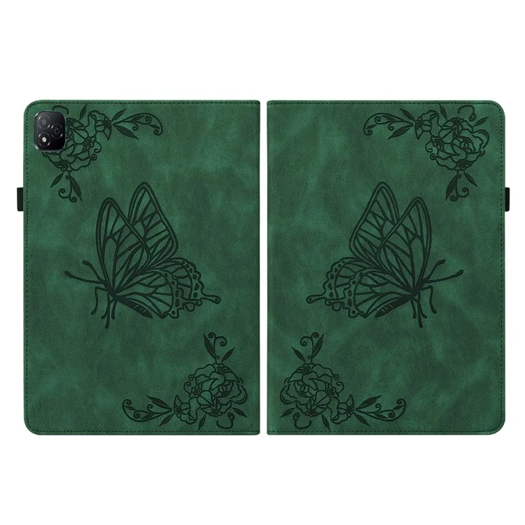 Для Infinix Xpad Case Butterfly Flow - Зеленый