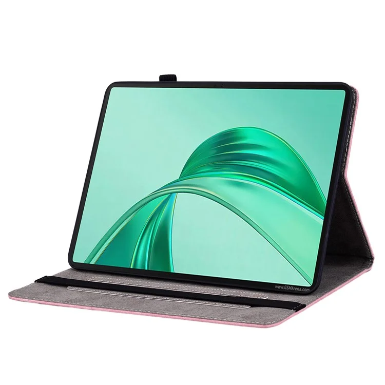 Para Honor Pad X8a Case Card Card Cubierta de Cuero Anti-Scratch Rose Flower Impresión - Rosa