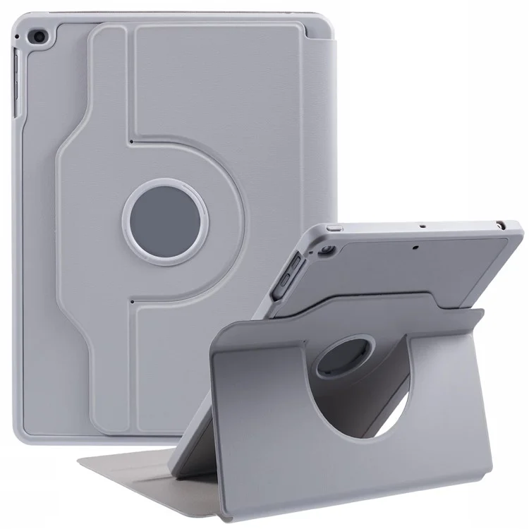 für ipad 9,7 zoll (2018) / (2017) / ipad air 2 / air (2013) hülle stand leder tablet cover - grau