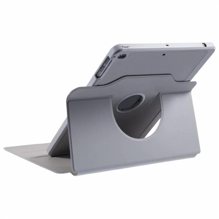 für ipad 9,7 zoll (2018) / (2017) / ipad air 2 / air (2013) hülle stand leder tablet cover - grau
