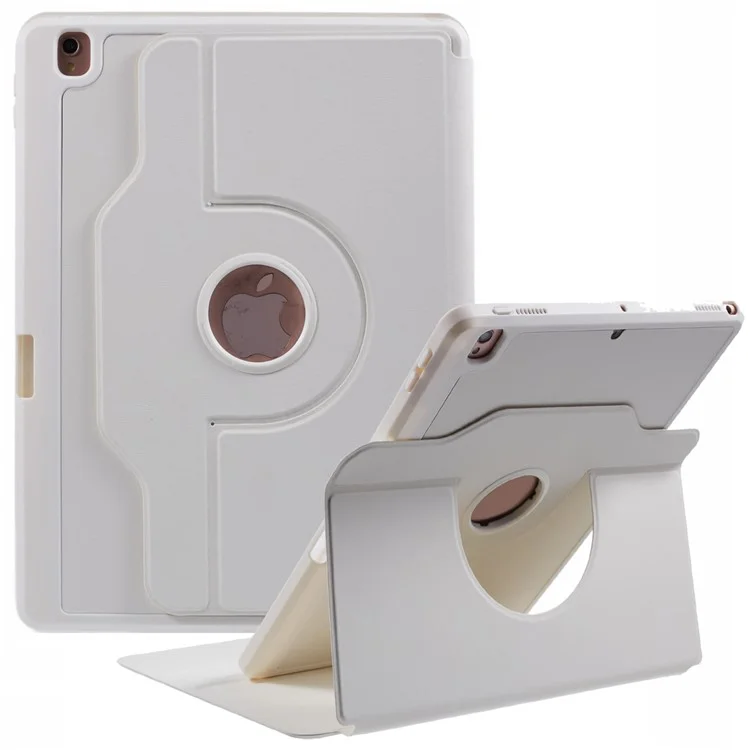 für ipad 10.2 (2021 / (2020) / (2019) / ipad air 10.5 zoll (2019) / ipad pro 10,5-zoll (2017) hülle leder-tablet-abdeckung - weiß