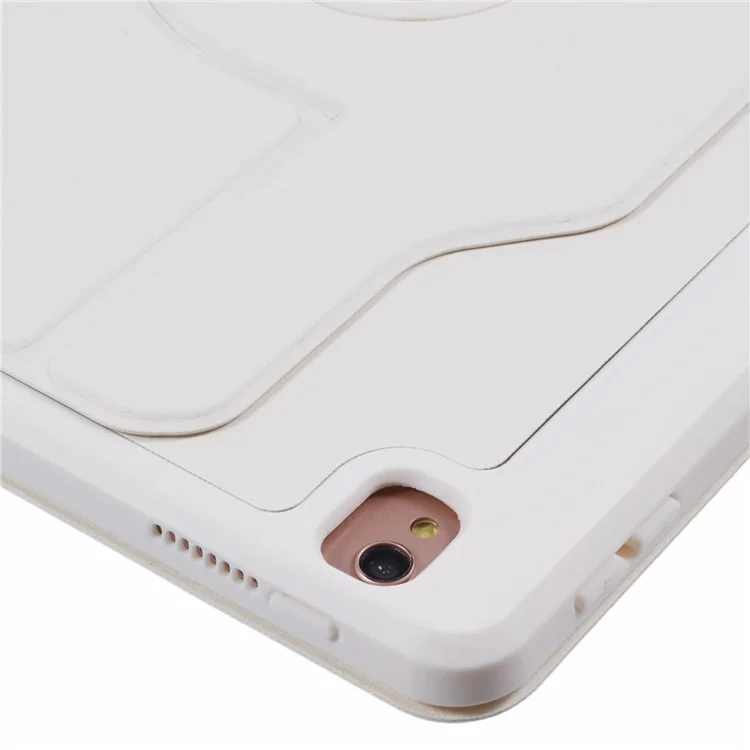 für ipad 10.2 (2021 / (2020) / (2019) / ipad air 10.5 zoll (2019) / ipad pro 10,5-zoll (2017) hülle leder-tablet-abdeckung - weiß