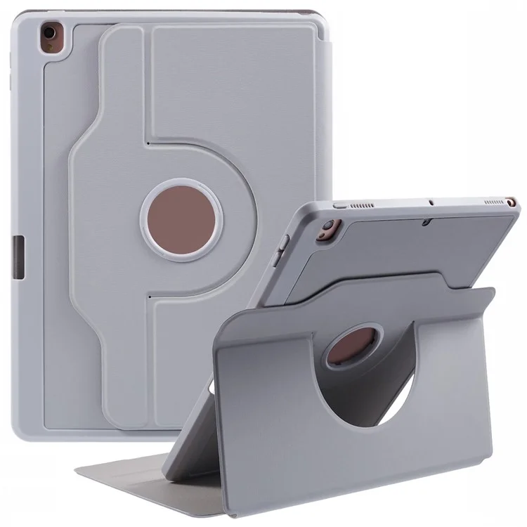 für ipad 10.2 (2021 / (2020) / (2019) / ipad air 10.5 zoll (2019) / ipad pro 10,5-zoll (2017) hülle leder-tablet-abdeckung - grau