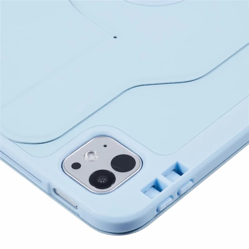 For iPad Pro 11 (2025) / 11 (2024) Case Stand Leather Tablet Cover - Blue