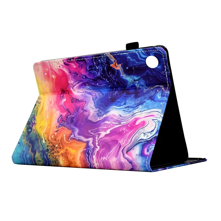 Para Lenovo Tab M10 (Gen 3) Case Patrón de Impresión Tarra de Impresión Tapicitán de Tableta de Cuero Cubierta de Soporte - Patrón de Mármol