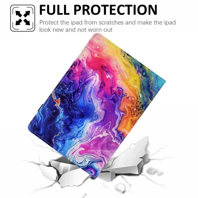 Para Lenovo Tab M10 (Gen 3) Case Patrón de Impresión Tarra de Impresión Tapicitán de Tableta de Cuero Cubierta de Soporte - Patrón de Mármol